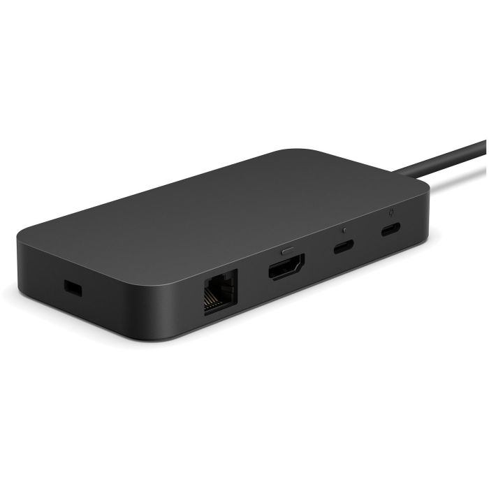 Microsoft Surface USB4 Docking Station Negra, 2x USB4, HDMI 2.1, Ethernet 1000Mbps, 100W Power Delivery