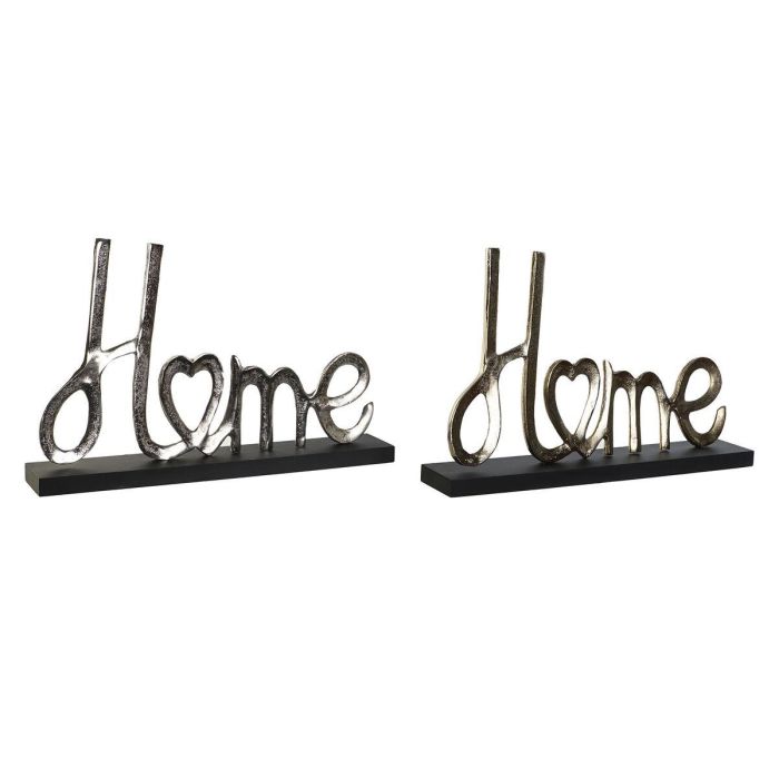 Decoracion Urban DKD Home Decor Plateado Dorado 8 x 29 x 46 cm (2 Unidades)