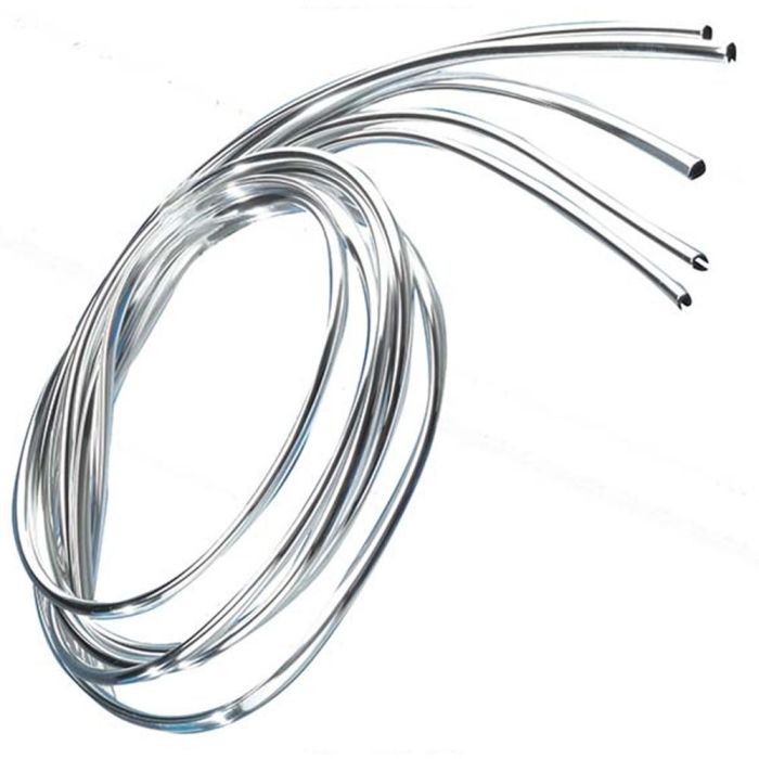 Foliatec FO33267 Tira Adhesiva Cromada 100 cm (5 Unidades) Universal para Coche, Parrilla y Salpicadero, Flexible 2