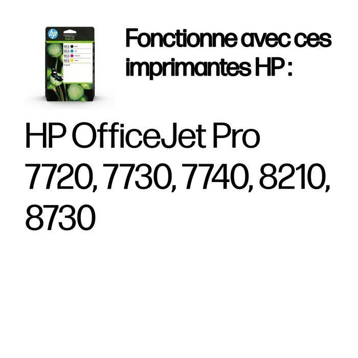 HP Tinta Bk C M Y Pack 4 Cartuchos Nº 953 para Officejet Pro 7700 8200 8700 Series 3
