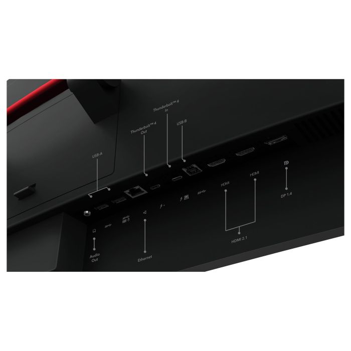 Lenovo Monitor ThinkVision P49w-30 49" Dual QHD (5120x1440) IPS 32:9 PBP KVM USB-C Thunderbolt 4 Ethernet 14