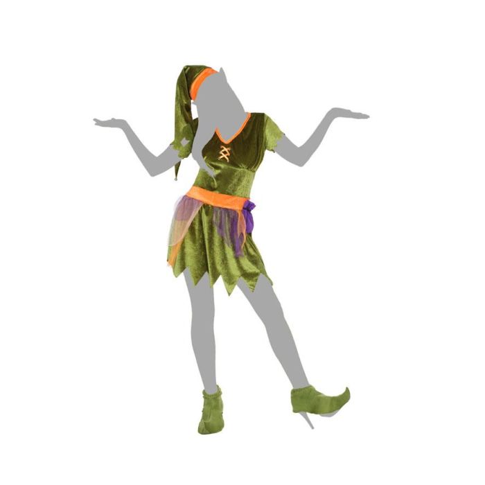 Disfraz Duende Mujer Adulto Verde XS-S 2 Disfraz Duende Mujer Adulto Verde XS-S 2