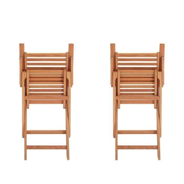 Conjunto de 2 Sillones de Jardín Plegables de Eucalipto FSC, Resistentes a la Intemperie, Fácil Almacenamiento, 57.5x56x90cm 1 Conjunto de 2 Sillones de Jardín Plegables de Eucalipto FSC, Resistentes a la Intemperie, Fácil Almacenamiento, 57.5x56x90cm 1