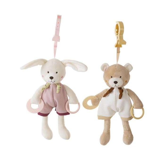 Creaciones Llopis Oso de Peluche Beige con Actividades y Sonajero, 30 cm de Poliéster 1 Creaciones Llopis Oso de Peluche Beige con Actividades y Sonajero, 30 cm de Poliéster 1