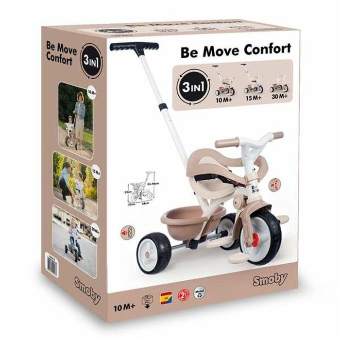 Smoby Triciclo Be Move Confort Beige para Niños desde 1 Año 11