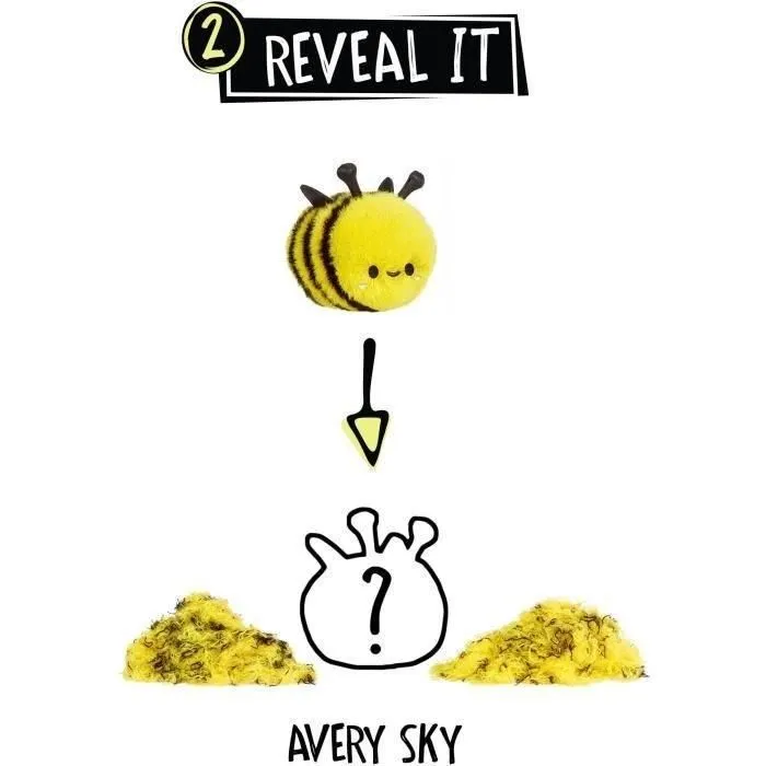 Fluffies Stuffiez Peluche ASMR Personalizable Abeja/Ladybug LIT0035051594284 con Relleno para Sacar y Descubrir Otro Personaje 2