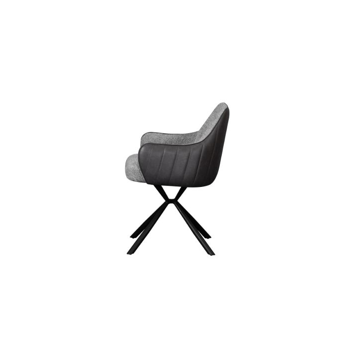 Silla Moderno DKD Home Decor Gris Negro 61 x 82 x 56 cm (2 Unidades) 3 Silla Moderno DKD Home Decor Gris Negro 61 x 82 x 56 cm (2 Unidades) 3