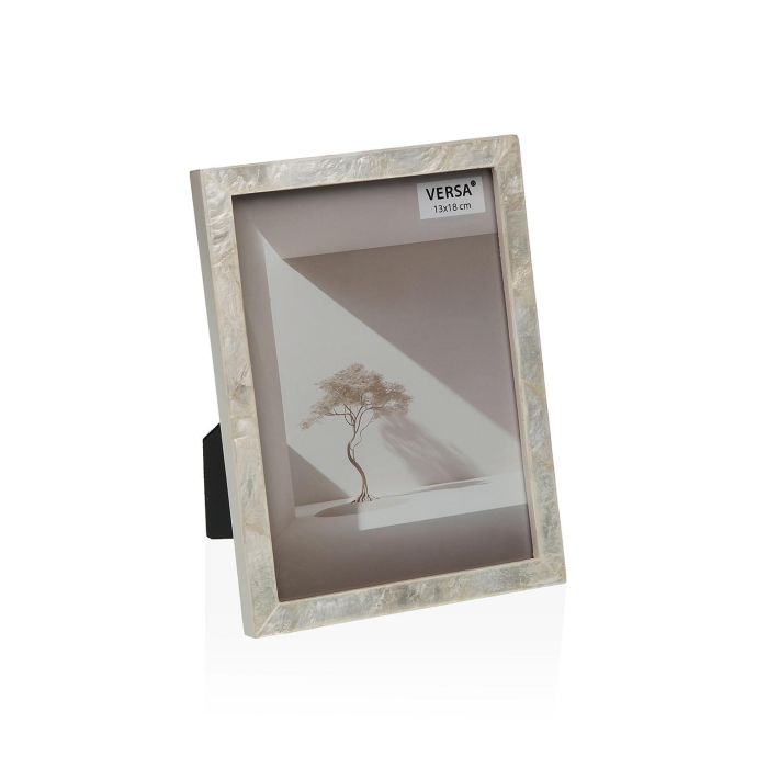 Portafoto Concha Blanca 13x18 cm Versa - Madera MDF (4 Unidades) Portafoto Concha Blanca 13x18 cm Versa - Madera MDF (4 Unidades)