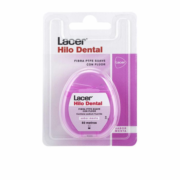 Lacer Hilo Dental Extra Suave Sabor Menta 50 Metros