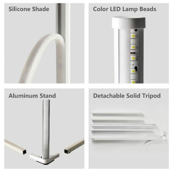 Lámpara de Pie KSIX 12 W 220-240 V 140 cm 6 Lámpara de Pie KSIX 12 W 220-240 V 140 cm 6