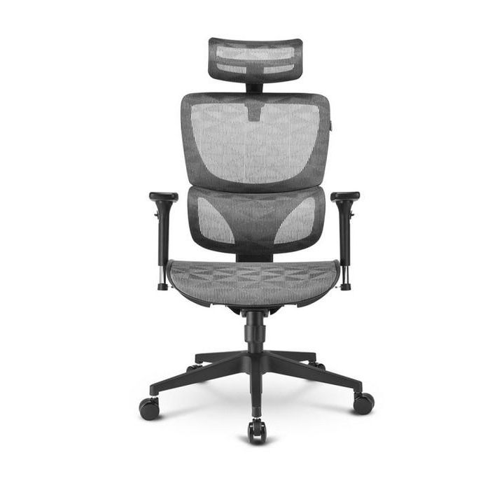 Sharkoon OfficePal C30M Silla de Oficina con Asiento y Respaldo de Malla Gris Altura 115-135 cm Ancho Respaldo 50 cm 1 Sharkoon OfficePal C30M Silla de Oficina con Asiento y Respaldo de Malla Gris Altura 115-135 cm Ancho Respaldo 50 cm 1