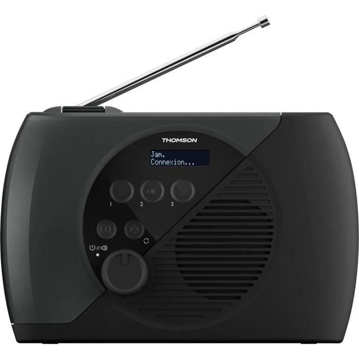 Thomson AAAYF54173 Radio DAB/FM Digital Portátil Gris y Negro con Sintonizador PLL y Pantalla LCD