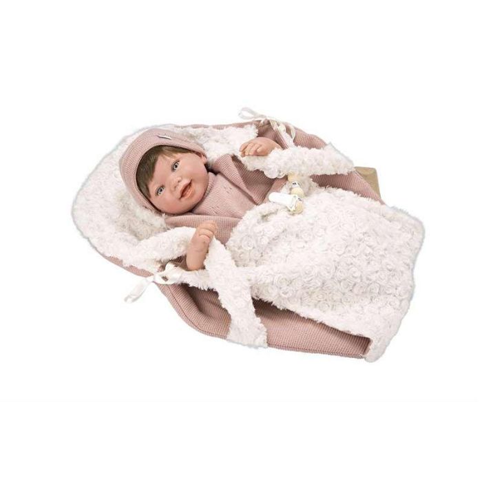 Muñeca reborn arias 45 cm gimena c/saco portabebe 12 Muñeca reborn arias 45 cm gimena c/saco portabebe 12