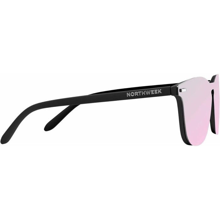 Northweek WALL PHANTOM BLACK Gafas de Sol Polarizadas UV400 Unisex para Adultos - Montura Policarbonato Negro - Cristal Rose Gold 3