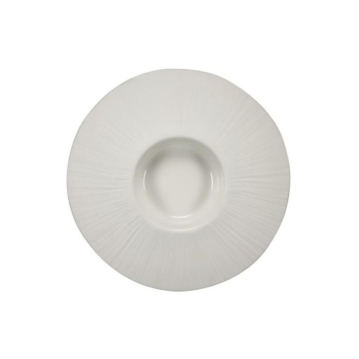 Le coq Plato-Bol Pasta Relieve Aphros New Bone China 29 cm (4 Unidades)