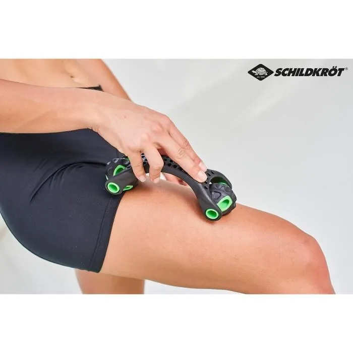 Schildkrot Rodillo de Masaje Fitness 19 cm Polipropileno Negro/Verde AUC4000885601503 2