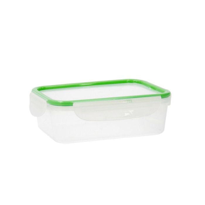 Fiambrera Quid Greenery 1,4 L Transparente Plástico (Pack 4x) 0 Fiambrera Quid Greenery 1,4 L Transparente Plástico (Pack 4x) 0