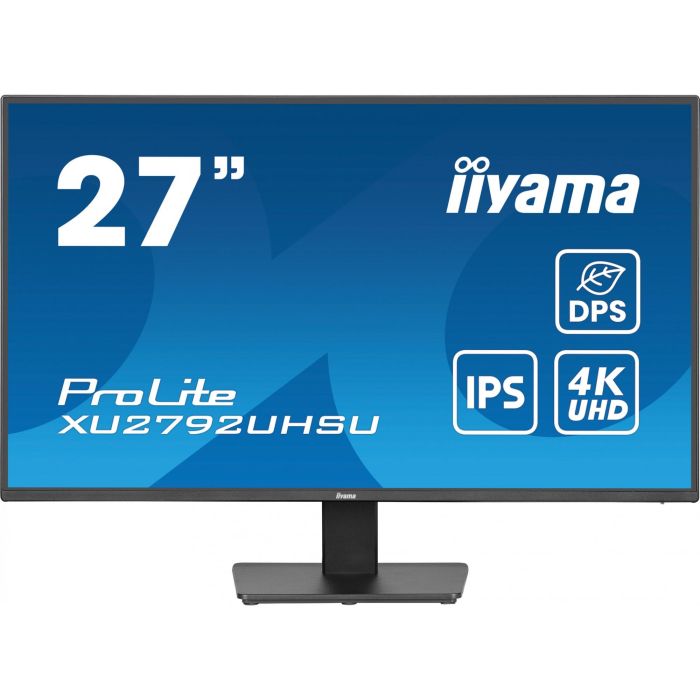 Iiyama ProLite XU2792UHSU-B6 Monitor 27" 4K Ultra HD IPS, 3840x2160, LED, USB-C, HDMI, DisplayPort, Altavoces, Negro 1