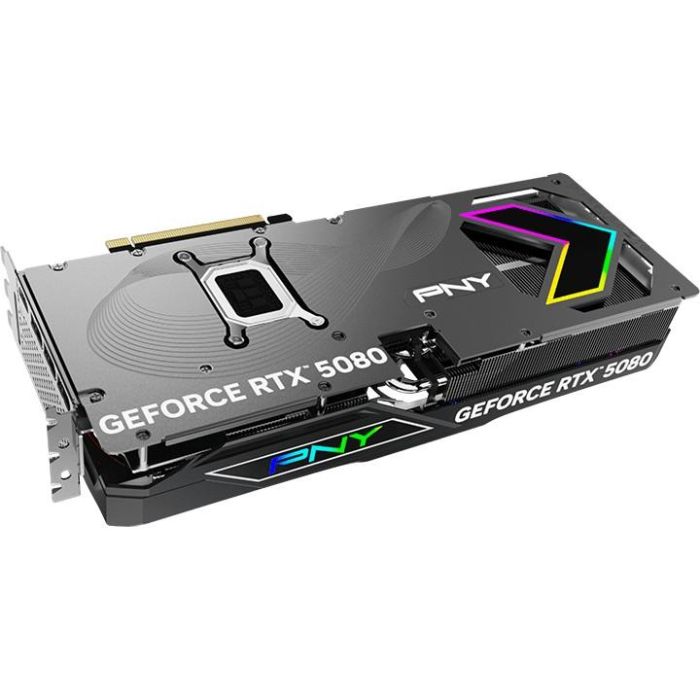 PNY VCG508016TFXXPB1-O GeForce RTX 5080 16GB GDDR7 OC con 3 ventiladores ARGB para Gaming 5