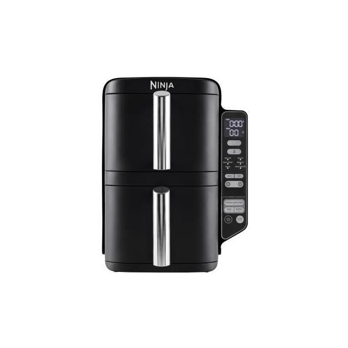 Ninja SL300EU Freidora de Doble Cuba Airfryer 7,6L con 2 cestas para 6 personas, 2470W, Negro Ninja SL300EU Freidora de Doble Cuba Airfryer 7,6L con 2 cestas para 6 personas, 2470W, Negro