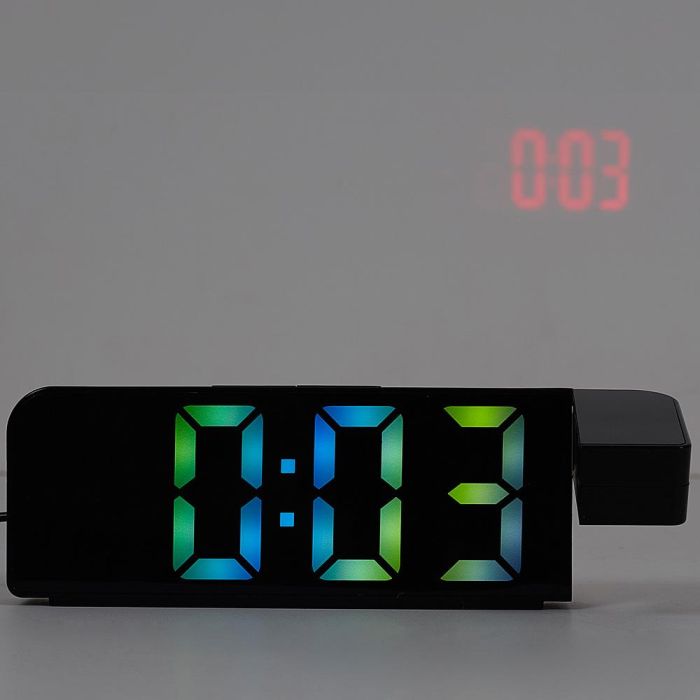 Reloj Despertador Led Con Proyec Be Mix