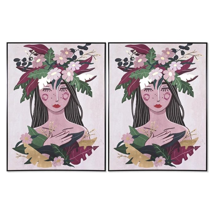 Cuadro DKD Home Decor 103 x 4,5 x 143 cm Flores Escandinavo (2 Unidades) Cuadro DKD Home Decor 103 x 4,5 x 143 cm Flores Escandinavo (2 Unidades)