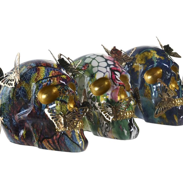 Figura Moderno DKD Home Decor Multicolor 10.5 x 11 x 15.5 cm (3 Unidades) 2 Figura Moderno DKD Home Decor Multicolor 10.5 x 11 x 15.5 cm (3 Unidades) 2