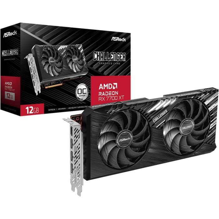 ASRock Radeon RX 7700 XT Challenger OC 12GB GDDR6 para Gaming 5