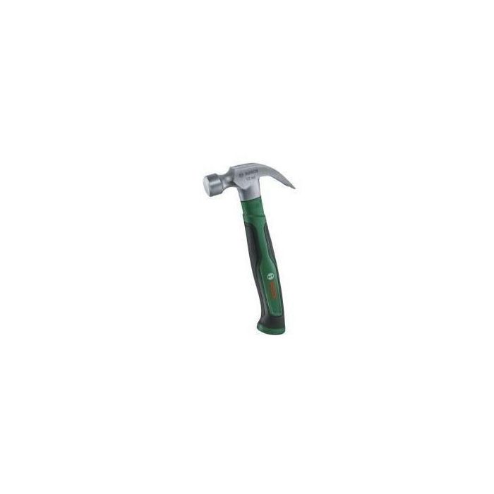 Martillo de garra Bosch de 340 g (acero al carbono duro, extractor de garras en forma de V, mango de agarre suave y baja vibración) Martillo de garra Bosch de 340 g (acero al carbono duro, extractor de garras en forma de V, mango de agarre suave y baja vibración)