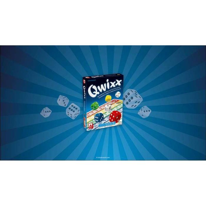 Fournier Juego Qwixx, Juego de Mesa Familiar de Estrategia con Cartas y Dados de Cartón, Ideal para Niños y Adultos, Edad +3 6 Fournier Juego Qwixx, Juego de Mesa Familiar de Estrategia con Cartas y Dados de Cartón, Ideal para Niños y Adultos, Edad +3 6