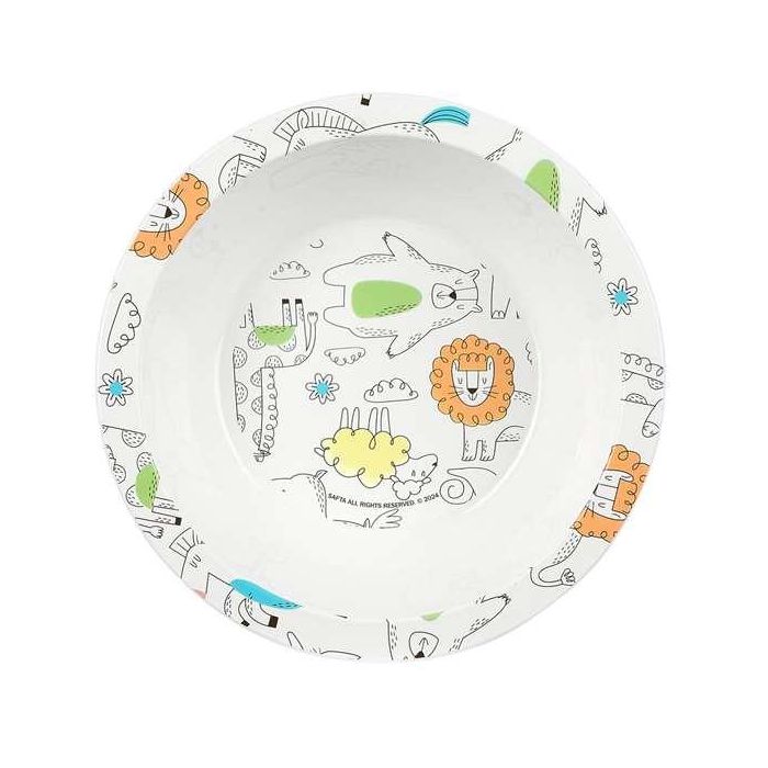 Set de vajilla infantil Safta Zoo Poliéster 26 x 26 x 9 cm 2