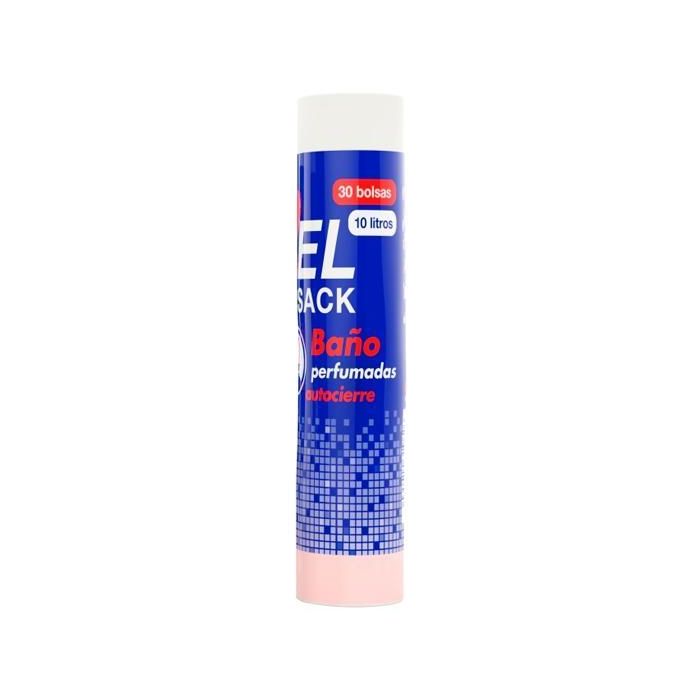 Bolsa De Basura Baño Perfumada Belsack G50 10 L Autocierre 39x40 Blanca -Rollo 30U- Bolsa De Basura Baño Perfumada Belsack G50 10 L Autocierre 39x40 Blanca -Rollo 30U-