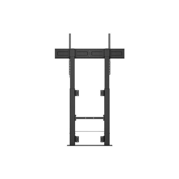 Aisens FWF100E-351 Soporte de Suelo Giratorio Inclinable Nivelable para TV de 60-100" hasta 120kg Negro