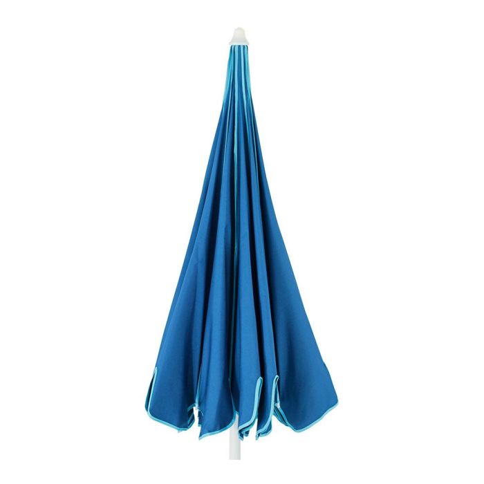 Sombrilla azul de acero, ajustable y plegable 1