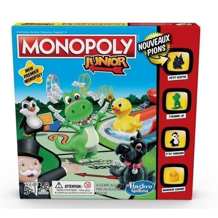 Hasbro Games A6984 Monopoly Junior Juego de mesa clásico para niños, versión en francés, edad recomendada +5 años, diversión familiar 1 Hasbro Games A6984 Monopoly Junior Juego de mesa clásico para niños, versión en francés, edad recomendada +5 años, diversión familiar 1