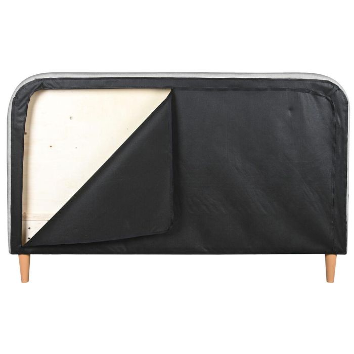DKD Home Decor Cama Urban Gris Claro 219 x 104 x 170 cm para colchón de 150x200 - Poliéster y Madera 7