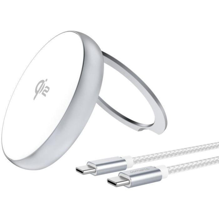 4smarts Qi2 Charger Kickstand. silber/ wei 0 4smarts Qi2 Charger Kickstand. silber/ wei 0