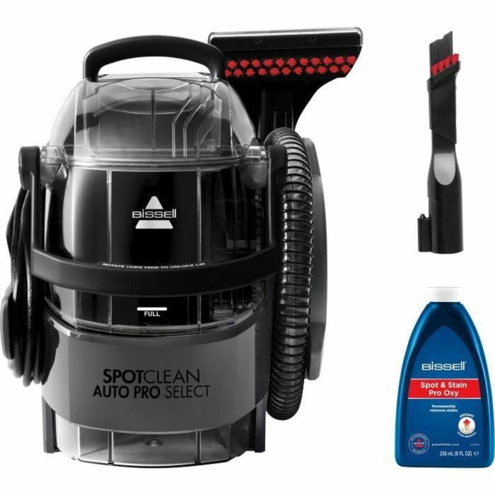 Bissell 3730N Spotclean Auto Pro Select - Limpiadora Portátil de Manchas para Coche, Aspira y Limpia, Tanque Gran Capacidad, Largo Alcance