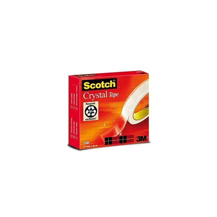 Scotch Magic Cinta Supertransparente Crystal 600 19x66 Caja Individual 7100027400, Sistituye 600-196N Scotch Magic Cinta Supertransparente Crystal 600 19x66 Caja Individual 7100027400, Sistituye 600-196N