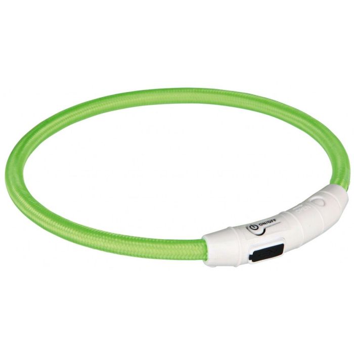 Collar LED para Mascotas Trixie Verde L/XL 0 Collar LED para Mascotas Trixie Verde L/XL 0