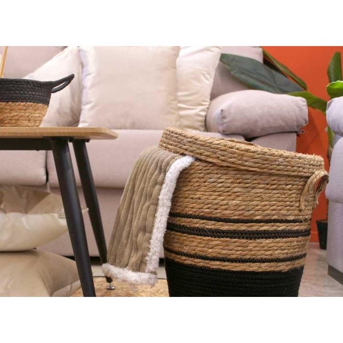 Pongotodo Alga Negro con Tapa Pequeño Giftdecor 36x43x36 cm (4 Unidades) 1 Pongotodo Alga Negro con Tapa Pequeño Giftdecor 36x43x36 cm (4 Unidades) 1