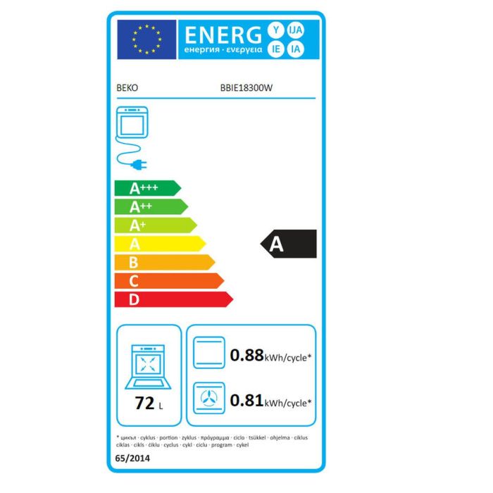 Horno BEKO TP-8690842427831 72 L 2400 W D 100 W 1 Horno BEKO TP-8690842427831 72 L 2400 W D 100 W 1