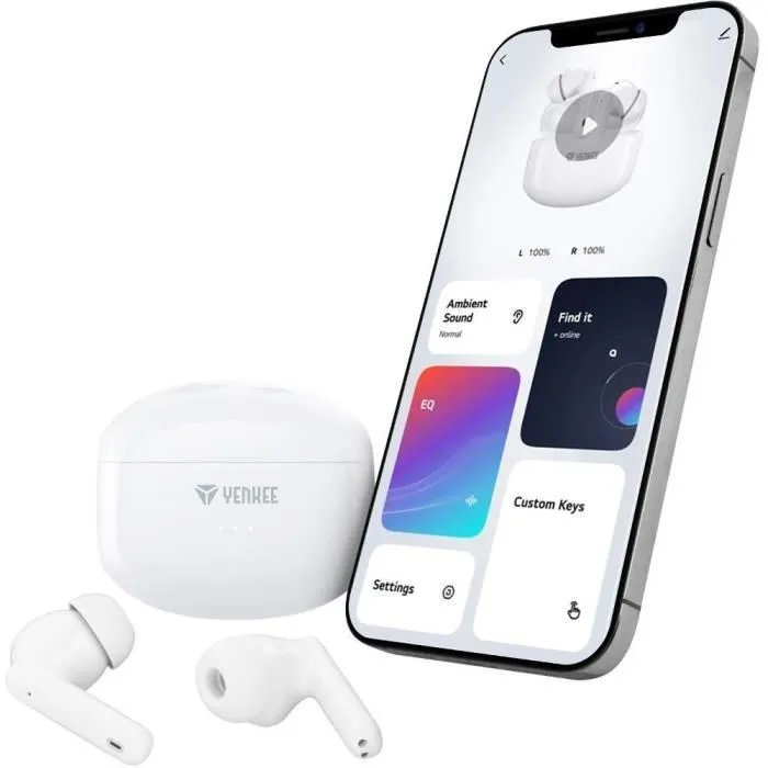 Yenkee Auriculares Inalámbricos Recargables TWS YHP 08BT ANC 4