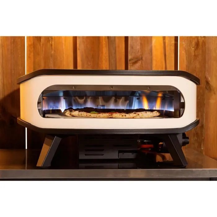 Cozze Horno de pizza a gas 90426 - Giratorio con termómetro y puerta integrados 2