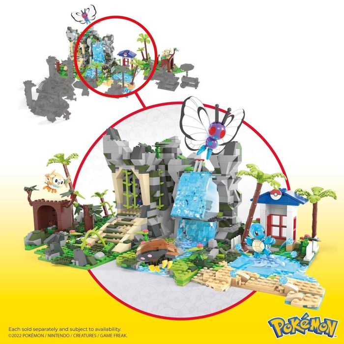 Mega Bloks Pokemon Expedición Jungla HHN61 Set de Construcción con 4 Personajes y 1350 Piezas +8 Años 4