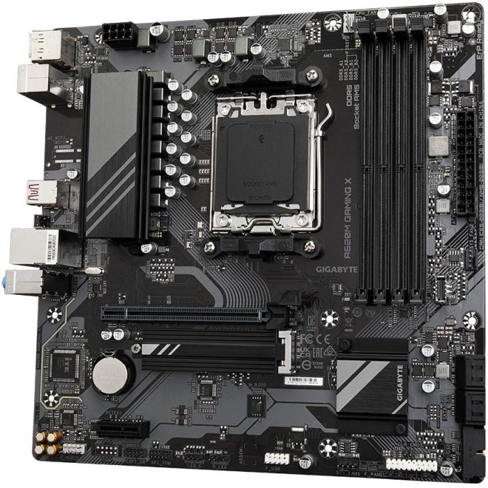 Gigabyte AM5 A620M GAMING X Placa base micro ATX AMD Socket AM5 DDR5 hasta 8000MHz para Ryzen 7000/8000 Series 3 Gigabyte AM5 A620M GAMING X Placa base micro ATX AMD Socket AM5 DDR5 hasta 8000MHz para Ryzen 7000/8000 Series 3