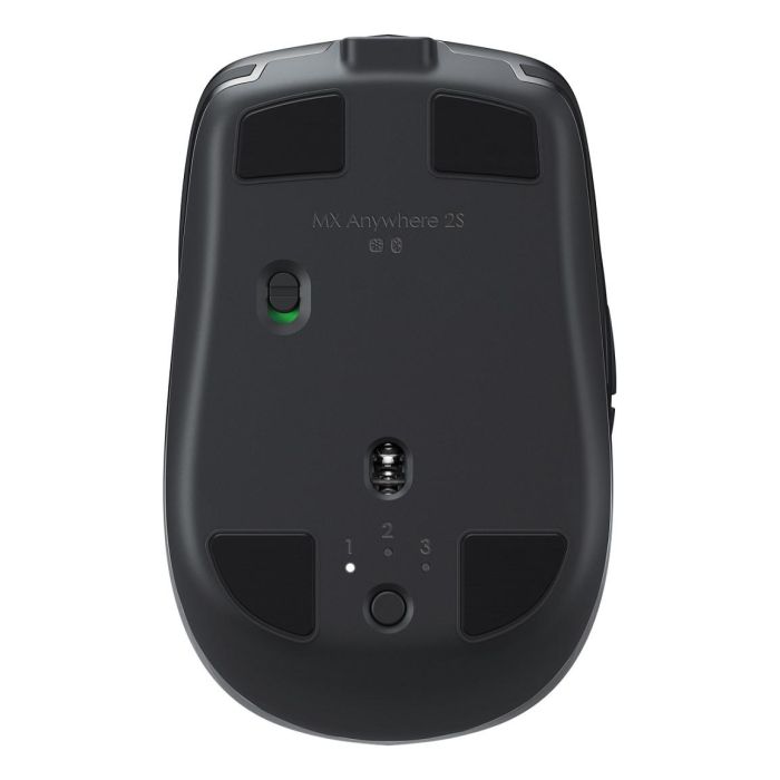 Logitech MX Anywhere 2S Graphite Ratón Inalámbrico RF Wireless + Bluetooth Láser 4000 DPI para Oficina Mano Derecha