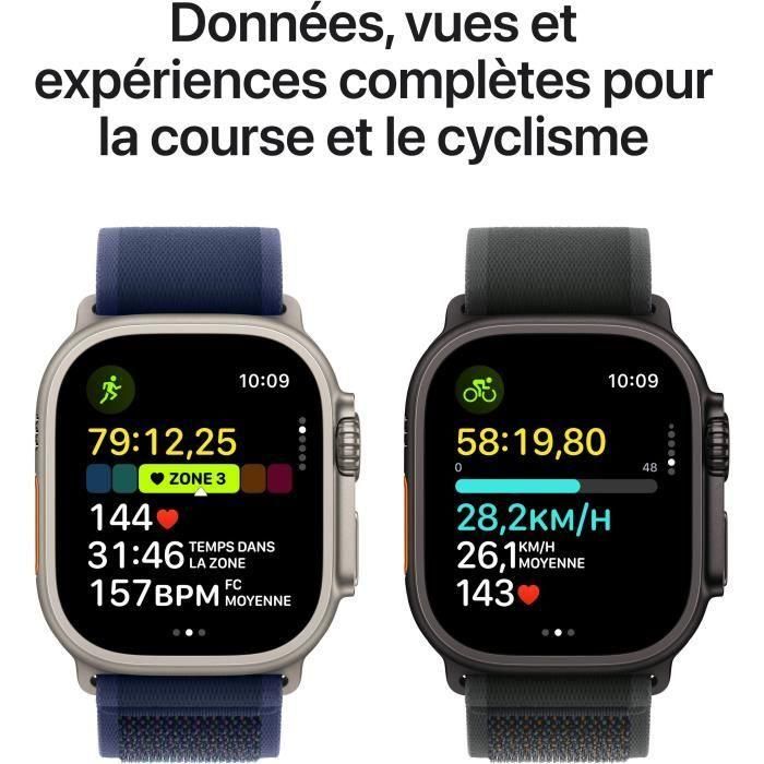 Apple Watch Ultra 2 GPS + Cellular - 49 mm - Caja de titanio negro - Correa Milanese Loop de titanio negro - L 3 Apple Watch Ultra 2 GPS + Cellular - 49 mm - Caja de titanio negro - Correa Milanese Loop de titanio negro - L 3