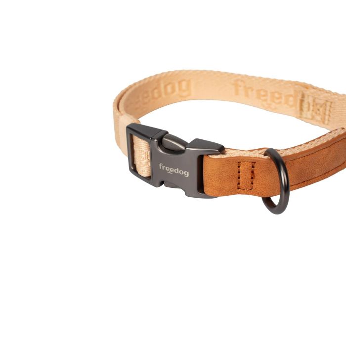 Freedog Collar Linum Sand Beige 15 mmx25-35 cm Recycled
