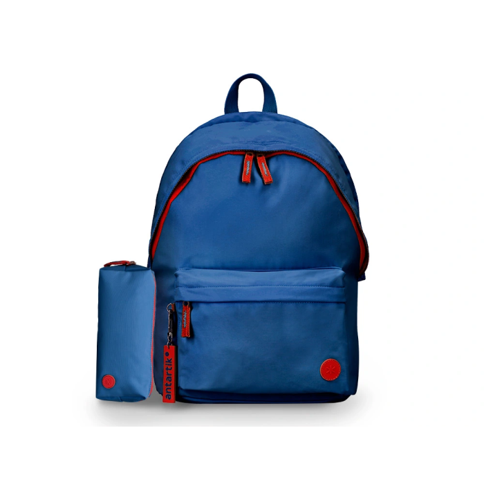 Antartik Mochila Basic Pack con Bolsillo para Portátil, Azul Marino, 20 L, 300x160x420 mm 10